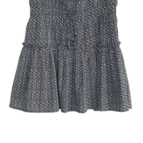 Pinch Ruffle Mini Black and White Pleated Sundress size S - Picture 5 of 15